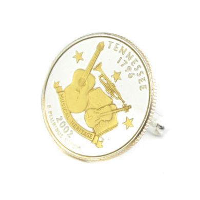 Tennessee State Quarter Cufflinks