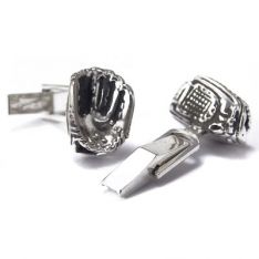 Sterling Baseball Glove Cufflinks