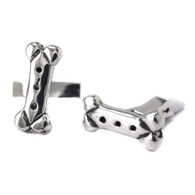 Sterling Dog Treat Cufflinks