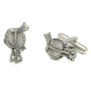 Pewter Saddle Cufflinks