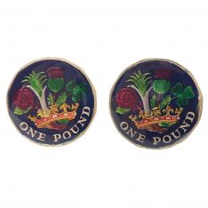 New British Pound Coin Cufflinks