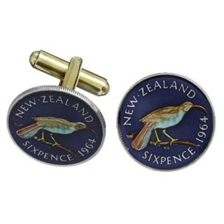 New Zealand's Six Pence Cufflinks