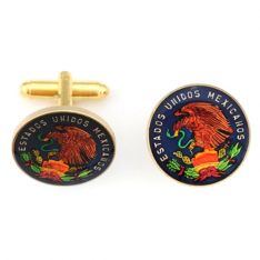 Mexico Peso Coin Cufflinks