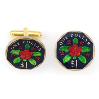 Singapore One Dollar Coin Cuff Links