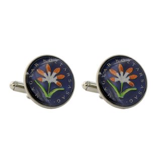 Hungary 2 Forint Flower Cufflinks