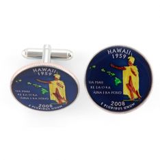 Hawaii Quarter Cufflinks