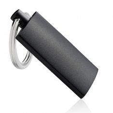 Black Anodized Aluminum Keychain