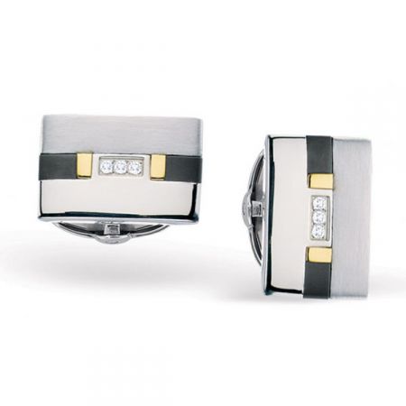 Titanium & Diamond Cufflinks