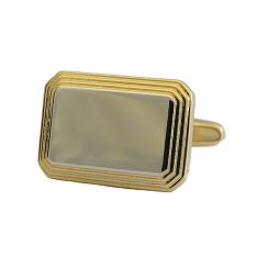 Gold Framed Rectangular Cufflinks