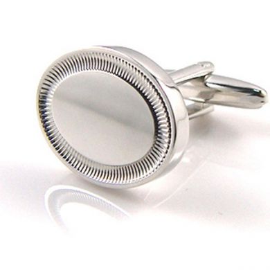 Oval Rim Engravable Cuff links