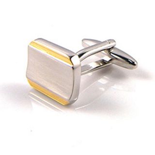 Gold Border Engraved Cufflinks