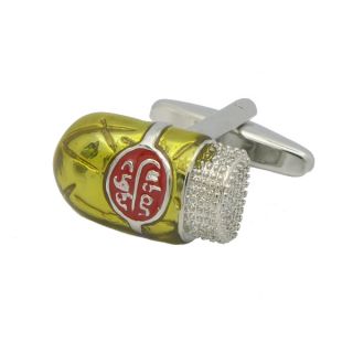 Cuban Cigar Enamel Cufflinks