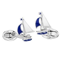Moving Sailboat Cufflinks