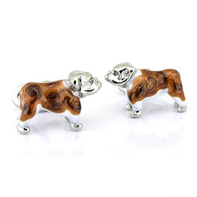 Sterling Bulldog Cufflinks by Jan Leslie Sterling Bulldog Cufflinks by Jan Leslie