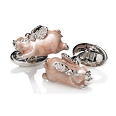 Sterling Pigs Fly Cufflinks