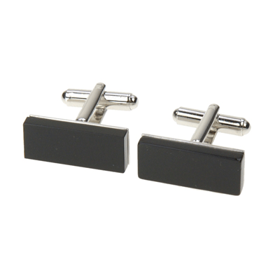 Onyx Bar Cufflinks