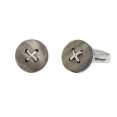 Grey Button Cufflinks
