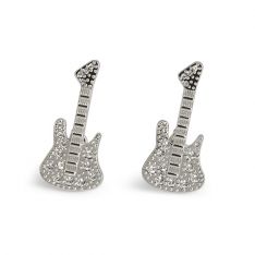 Crystal Guitar Cufflinks