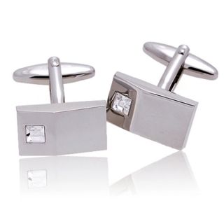 Crystal Wedge Engravable Cufflinks