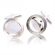 Silver Revolving Cufflinks