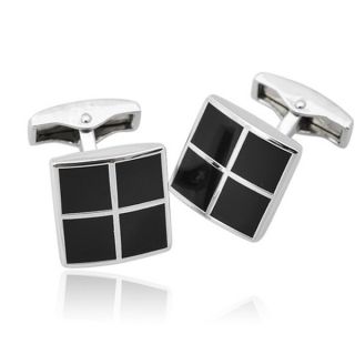 Black Window Framed Cufflinks