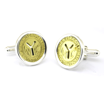 New York Subway Token Cufflinks