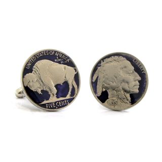 Blue Buffalo Nickel Cufflinks