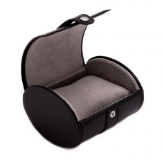 Black Leather Single Watch Case