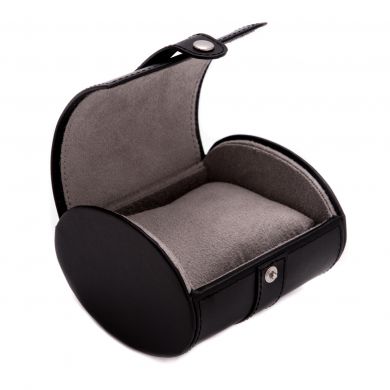 Black Leather Single Watch Case