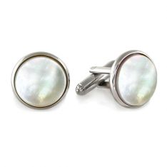 Silver & Mother of Pearl Cufflinks