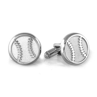 Two-Toned Baseball Cufflinks