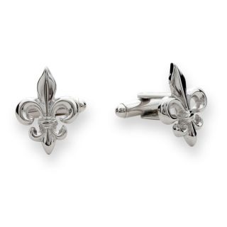 Silver Fleur de Lis Cufflinks