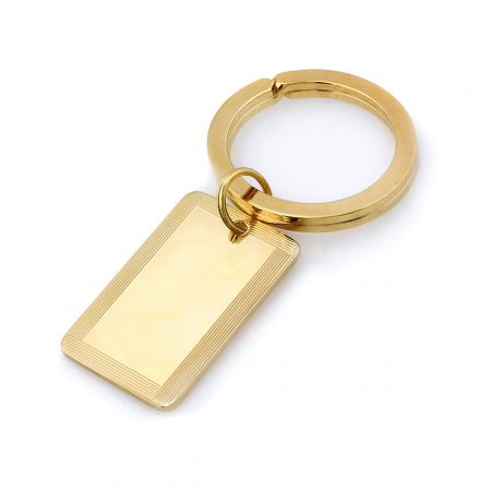 Engravable Brass Key Chain