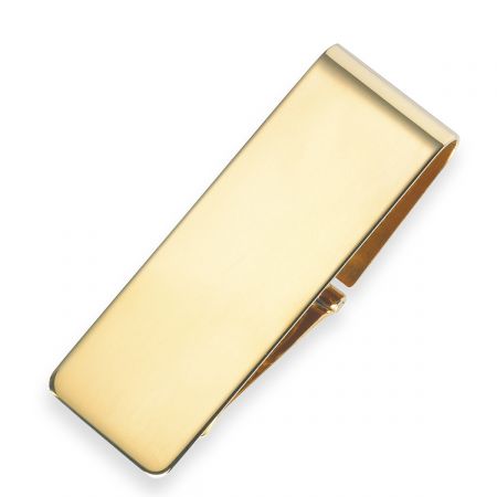 23 Karat Gold Hinged Money Clip: Cufflinks Depot