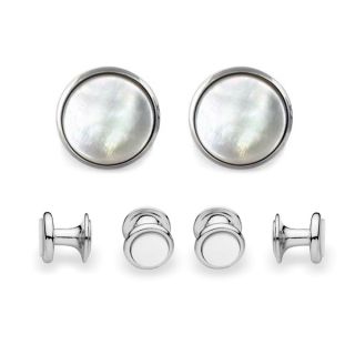 Silver Mother of Pearl Stud Set