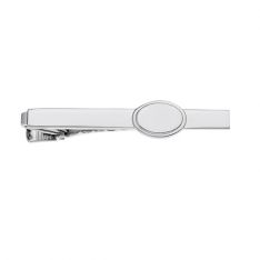 Oval Engravable Tie Clip