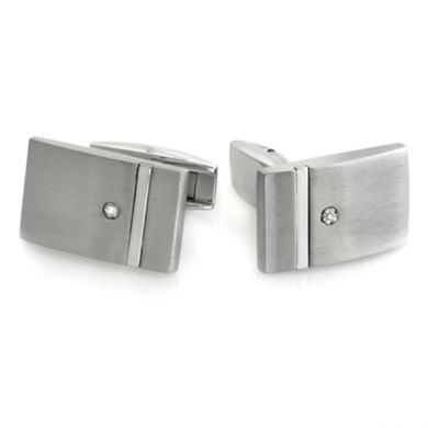 Polished Stainless Steel Engravable Cufflinks