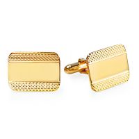 Textured Vermeil Engravable Cufflinks