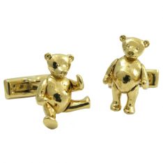 Gold Teddy Bear Cufflinks