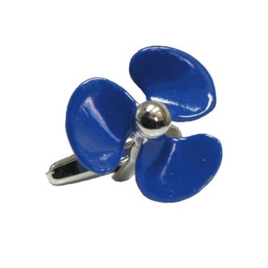 Blue Ship Propeller Cufflinks
