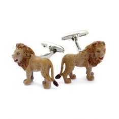 Painted Lion Cufflinks