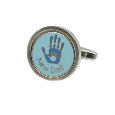 New Dad Handprint Cufflinks