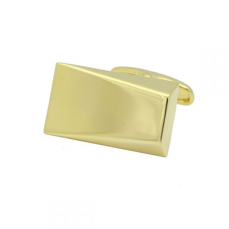 Gold Wedge Shape Cufflinks