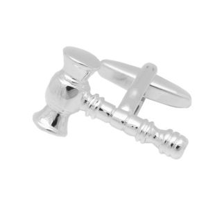 Silver Gavel Cufflinks