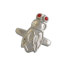 Red Crystal Fly Cufflinks