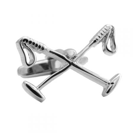 Crossed Polo Mallets Cufflinks: Cufflinks Depot