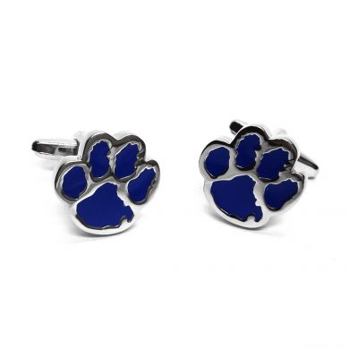 Blue Dog Print Cufflinks