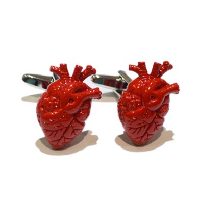 Anatomical Heart Cufflinks
