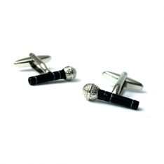Modern Microphone Cufflinks