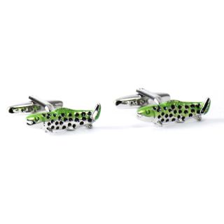 Green Trout Cufflinks